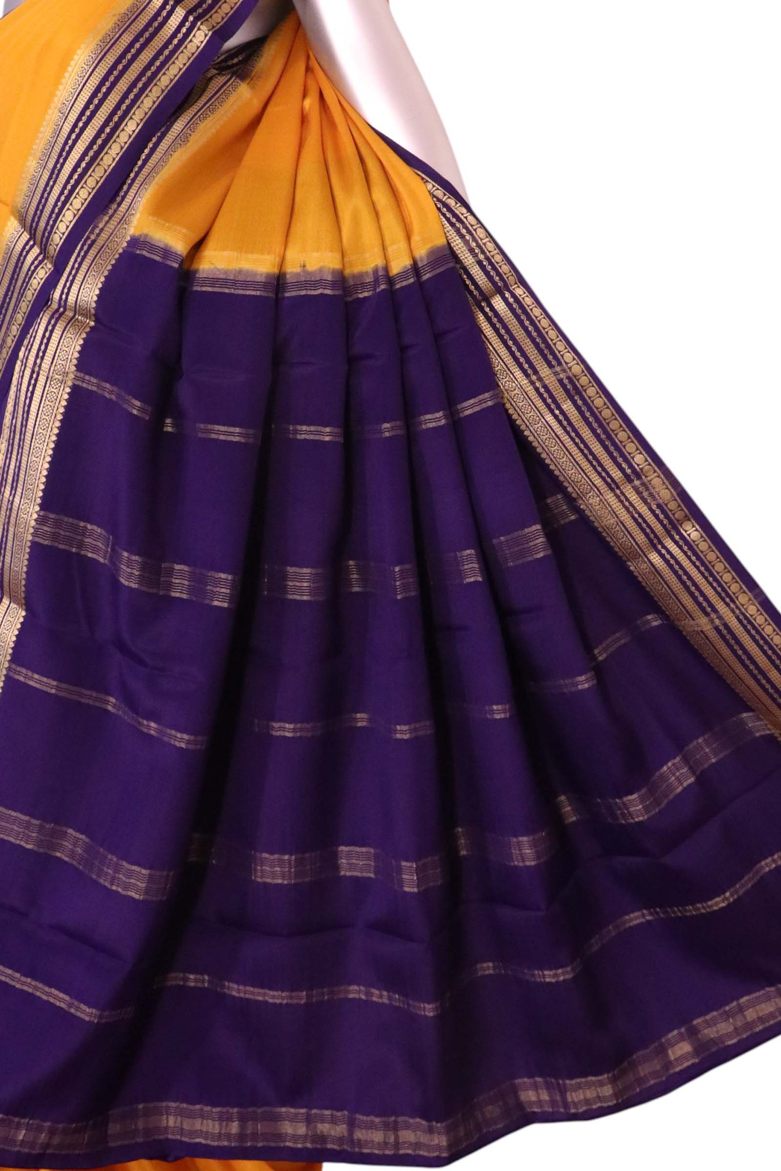 Pure Mysore Crepe Silk Saree AL207206